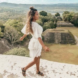 The Jetset Diaries White Plunge Dress